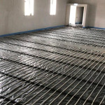 installing underfloor heating in commercial premises.