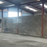 Warehouse plastering